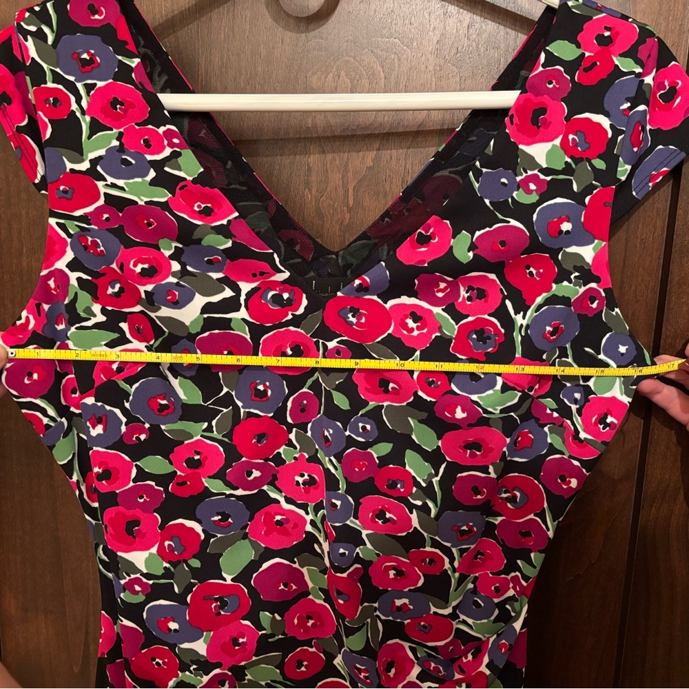 Nicole Miller Vibrant Floral Midi Dress, size large - Picture 11 of 12